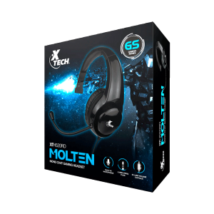 audifonos gamer xtech xth-520rd rojo con micrófono