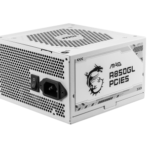 Fuente de poder MSI MAG A850GL PCIE5 White 850W 80 Plus Gold modular